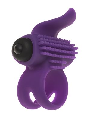 Эрекционное кольцо с подхватом мошонки и стимуляцией клитора Bullet Lastic Ring - Adrien Lastic - в Одинцово купить с доставкой