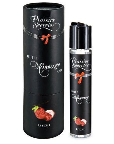 Массажное масло с ароматом личи Huile de Massage Gourmande Litchi - 59 мл. - Plaisir Secret - купить с доставкой в Одинцово