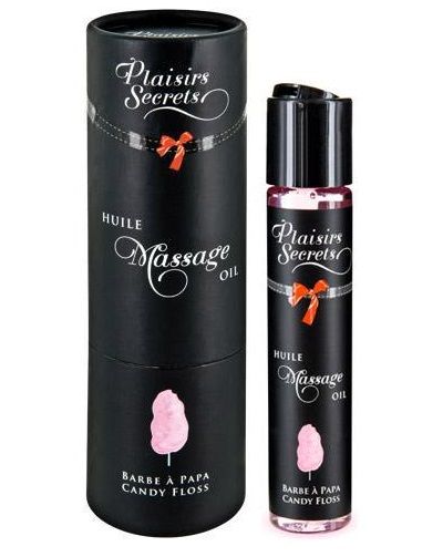 Массажное масло с ароматом сладкой ваты Huile de Massage Gourmande Barbe à Papa - 59 мл. - Plaisir Secret - купить с доставкой в Одинцово