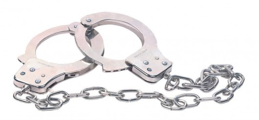 Наручники из металла с длинной цепочкой CHROME HANDCUFFS METAL HANDCUFFS W. KEY - NMC - купить с доставкой в Одинцово