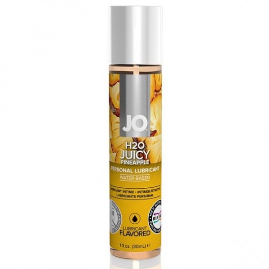Смазка с ароматом ананаса JO Flavored Juicy Pineapple - 30 мл. - System JO - купить с доставкой в Одинцово