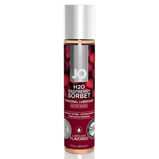 Смазка с ароматом малинового щербета JO Flavored Raspberry Sorbet - 30 мл. - System JO - купить с доставкой в Одинцово