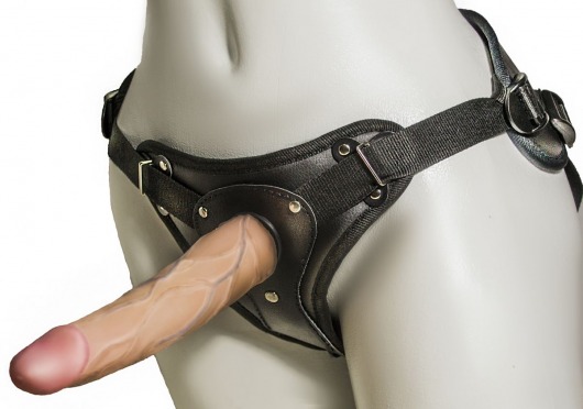 Женский страпон с вагинальной пробкой Woman Strap - 18 см. - LOVETOY (А-Полимер) - купить с доставкой в Одинцово