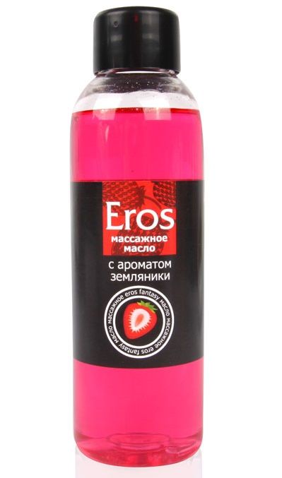 Массажное масло Eros fantasy с ароматом земляники - 75 мл. - Биоритм - купить с доставкой в Одинцово