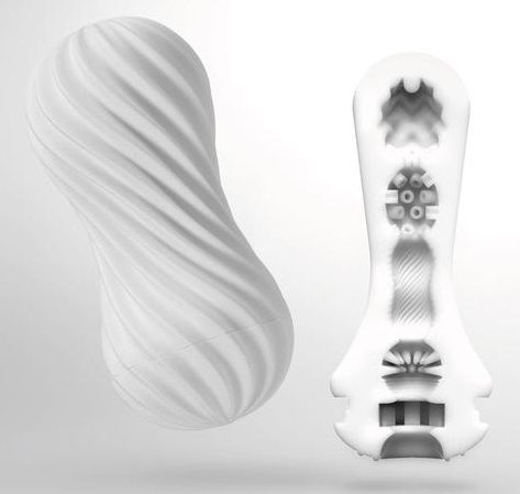 Мастурбатор FLEX Silky White с мягким рельефом - Tenga - в Одинцово купить с доставкой