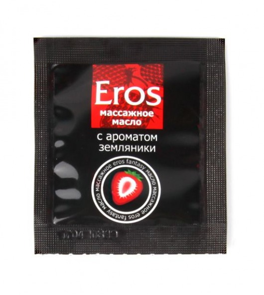 Пробник массажного масла с ароматом земляники Eros fantasy - 4 гр. - Биоритм - купить с доставкой в Одинцово