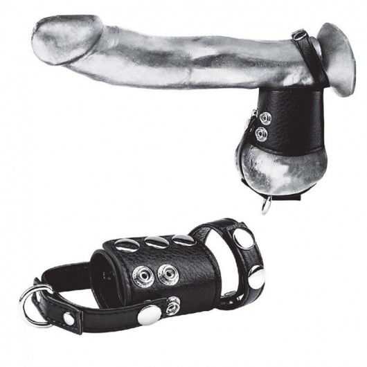 Кольцо на член и мошонку Cock Ring With 2  Ball Stretcher And Optional Weight Ring - BlueLine - в Одинцово купить с доставкой