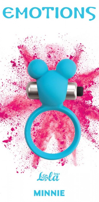 Голубое эрекционное виброколечко Emotions Minnie Breeze - Lola Games - в Одинцово купить с доставкой
