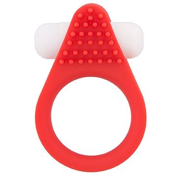 Красное эрекционное кольцо LIT-UP SILICONE STIMU RING 1 RED - Dream Toys - в Одинцово купить с доставкой