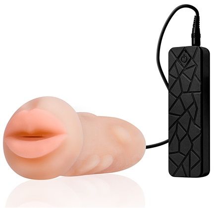 Мастурбатор-ротик с вибрацией REALSTUFF VIBRATING MASTURBATOR MOUTH - Dream Toys - в Одинцово купить с доставкой