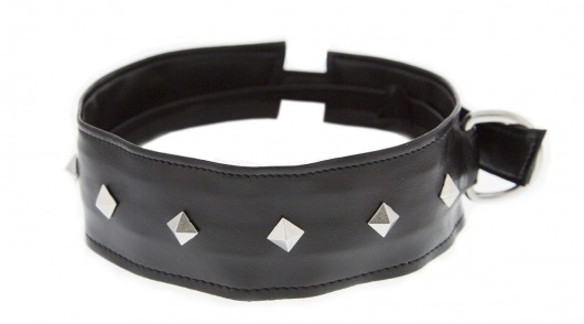 Полиуретановый ошейник с пуклями Collar with Studs - Blush Novelties - купить с доставкой в Одинцово