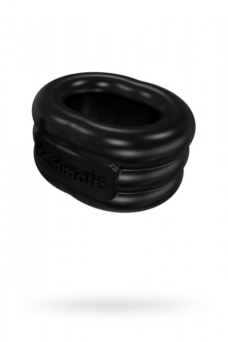 Чёрное эрекционное виброкольцо Stretch - Bathmate - в Одинцово купить с доставкой