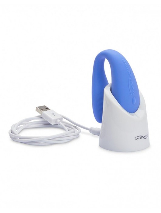 Голубой вибромассажер для пар We-Vibe Match - We-vibe