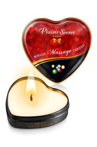 Массажная свеча с ароматом бубль-гума Bougie Massage Candle - 35 мл. - Plaisir Secret - купить с доставкой в Одинцово