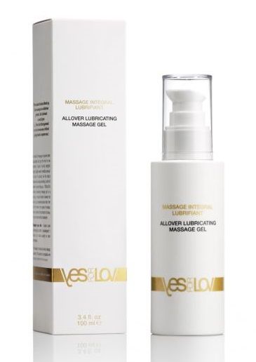 Массажный гель-смазка на силиконовой основе Allover Massage Gel - 100 мл. - YESforLOV - купить с доставкой в Одинцово