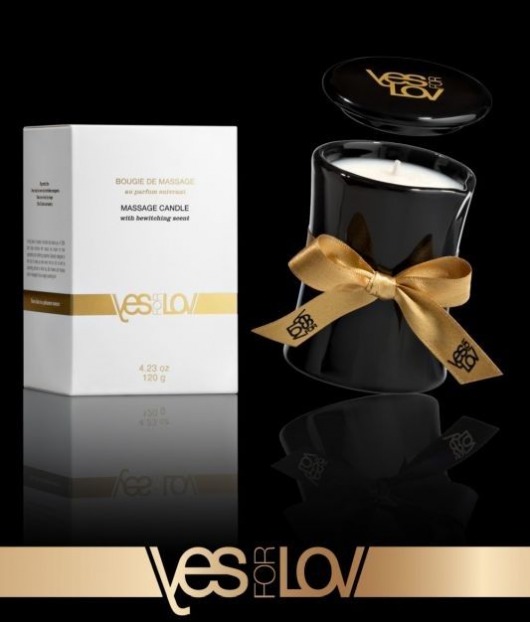 Массажная аромасвеча BEWITCHING MASSAGE CANDLE - 120 мл. - YESforLOV - купить с доставкой в Одинцово