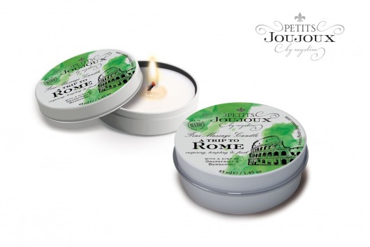 Массажная свеча Petits Joujoux Rome с ароматом грейпфрута и бергамота - 33 гр. - MyStim - купить с доставкой в Одинцово