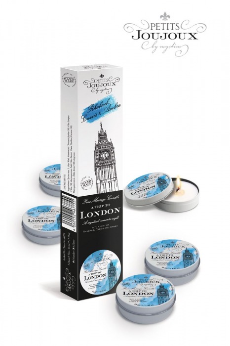 Набор из 5 свечей Petits Joujoux London с ароматом ревеня, амбры и чёрной смородины - MyStim - купить с доставкой в Одинцово