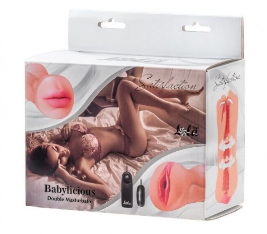 Двусторонний мастурбатор с вибропулей Satisfaction Babylicious - Lola Games - в Одинцово купить с доставкой