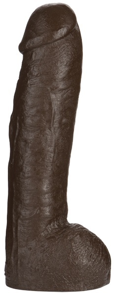 Большая насадка для трусиков Vac-U-Lock Realistic Hung - 31,7 см. - Doc Johnson - купить с доставкой в Одинцово