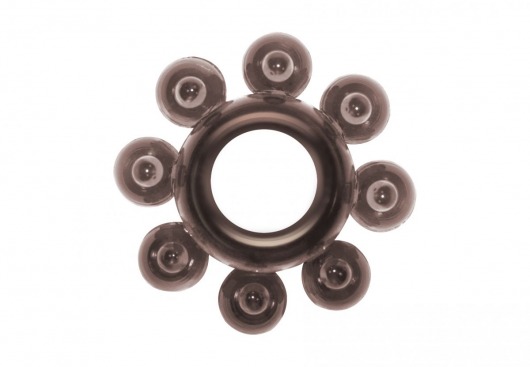Чёрное эрекционное кольцо Rings Bubbles - Lola Games - в Одинцово купить с доставкой