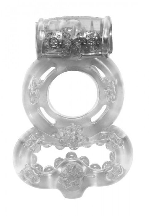 Прозрачное эрекционное кольцо Rings Treadle с подхватом - Lola Games - в Одинцово купить с доставкой