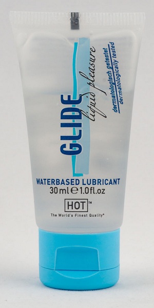 Интимная смазка на водной основе Glide - 30 мл. - HOT - купить с доставкой в Одинцово