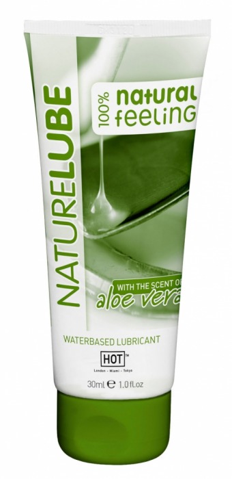 Смазка на водной основе с алоэ вера Nature Lube - 30 мл. - HOT - купить с доставкой в Одинцово
