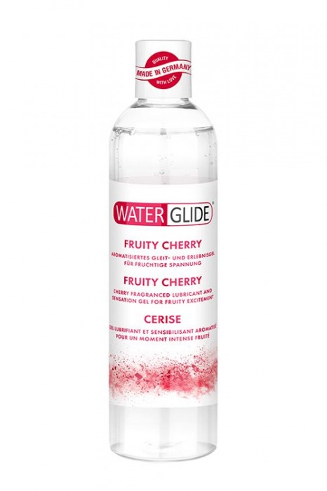 Лубрикант на водной основе с ароматом вишни FRUITY CHERRY - 300 мл. - Waterglide - купить с доставкой в Одинцово