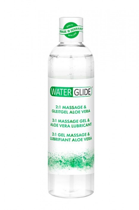 Гель-смазка 2-в-1 MASSAGE   LUBRICANT ALOE VERA - 300 мл. - Waterglide - купить с доставкой в Одинцово