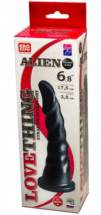 Насадка для трусиков харнесс Alien - 17,5 см. - LOVETOY (А-Полимер) - купить с доставкой в Одинцово