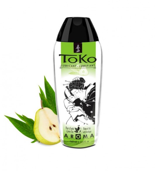 Интимный гель TOKO Pear   Exotic Green Tea с ароматом груши и зеленого чая - 165 мл. - Shunga - купить с доставкой в Одинцово