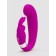 Лиловый вибратор Mini G-Spot Curve Vibe с клиторальным зайчиком - Happy Rabbit купить в Одинцово с доставкой в Orgasmix.ru Лиловый вибратор Mini G-Spot Curve Vibe с клиторальным зайчиком - Happy Rabbit