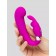 Лиловый вибратор Mini G-Spot Curve Vibe с клиторальным зайчиком - Happy Rabbit купить в Одинцово с доставкой в Orgasmix.ru Лиловый вибратор Mini G-Spot Curve Vibe с клиторальным зайчиком - Happy Rabbit