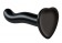 Черный фаллоимитатор-насадка Strap-On-Me P G spot Dildo size S - 16,4 см. - Strap-on-me - купить с доставкой в Одинцово