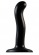 Черный фаллоимитатор-насадка Strap-On-Me P G spot Dildo size S - 16,4 см. - Strap-on-me - купить с доставкой в Одинцово