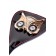 Чёрный стек с совой на кожаном наконечнике - 24 см. - ToyFa - купить с доставкой в Одинцово