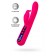 Ярко-розовый вибратор с клиторальной стимуляцией Rablock - 23,5 см. - ToyFa купить в Одинцово с доставкой в Orgasmix.ru Ярко-розовый вибратор с клиторальной стимуляцией Rablock - 23,5 см. - ToyFa
