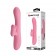 Розовый вибратор-кролик Gina с клиторальной щеточкой - 20,5 см. - Baile купить в Одинцово с доставкой в Orgasmix.ru Розовый вибратор-кролик Gina с клиторальной щеточкой - 20,5 см. - Baile