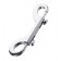 Серебристый двухсторонний карабин TOYFA Metal - ToyFa - купить с доставкой в Одинцово